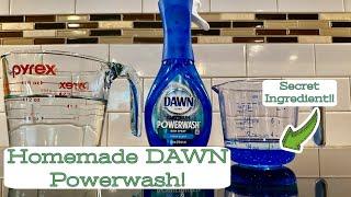 HOMEMADE DAWN POWERWASH for $0.49  // The Secret Ingredient is KEY