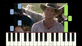 piano tutorial "THE LUDLOWS" from LEGENDS OF THE FALL movie, James Horner, with free sheet music pdf