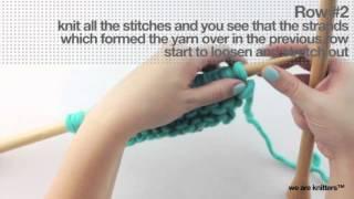 How to knit drop stitch | We Are Knitters