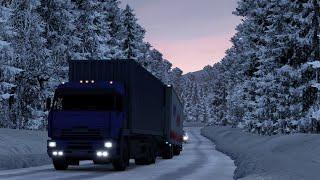 550.8 / ETS 2 V1.38 / Суровая Россия. Сибирь R8 / рейс из Якутска.Свалил из зимы!