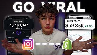 How To Go VIRAL 100% Of The Time (Organic Dropshipping)