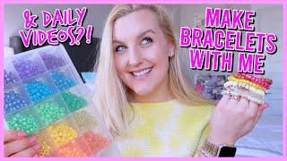 LET'S MAKE BEADED BRACELETS TOGETHER!! (DIY VSCO/ PONY BEAD BRACELETS) || KellyprepsterSTUDIO