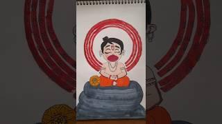 Cute Hanuman Drawing #art #trending #viralshort #NAKSH ART