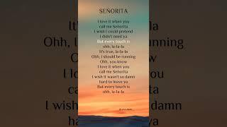 Shawn Mendes & Camila Cabello - Señorita (Lyrics) #señorita #lyrics #shawnmendes #camilacabello
