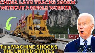 China Lays 280 KM of Railway Without a Single Worker – Just This Machine Needed!