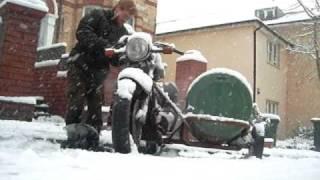 Cold Starting the Diesel Engine Bike #2