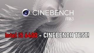 Intel Core I5 6400 - MULTICORE TEST in CINEBENCH!