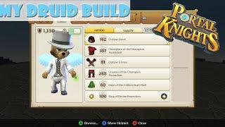 Portal Knights: MY DRUID BUILD -  Level 30 Skills,Transformations, Weapons, Armor - GUIDE