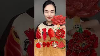 Scarlett Ice Cream Pops Eating Challenge | #asmr #food #shorts