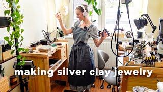 Using SILVER CLAY for the very first time! Start making silver clay jewelry