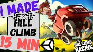 Making a HILL CLIMB 2D Racing Game(Unity Tutorial) || 15 min