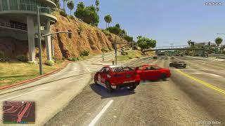 Karin Kuruma - GTA 5 -  crash police