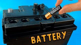 Brilliant Way to Restore an Old Battery to a New One in 1 min ! Amazing invention!