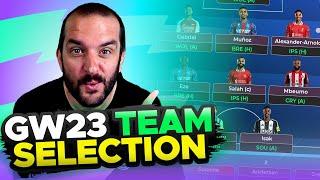 GAKPO IN?  | FPL TEAM SELECTION GAMEWEEK 23 | Fantasy Premier League Tips 2024/25