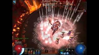 Path of Exile - Quad Totem Icestorm vs Kaom