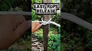 How to Lock Rope Tight and Undo It Easily #knot #technique #rope