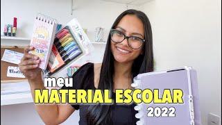 MEU MATERIAL ESCOLAR 2022 | caderno inteligente, khalliz papelaria, volta ás aulas ️