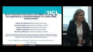 Bank Financial Innovation and SMEs Lending: Evidence from Europe | Julia Korosteleva