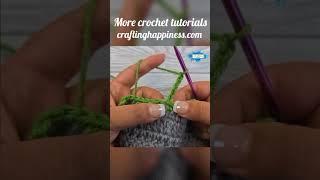 How To Crochet The Triple Picot Stitch | Crafting Happiness #shorts