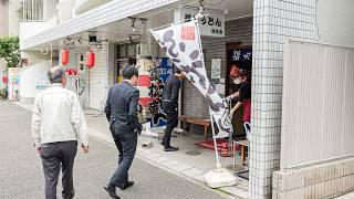 【神戸】麺の量が普通で８００g、小サイズでも５００g。腹ちぎれそうな驚愕のデカ盛りが出てくるうどん店に密着丨Japanese Street Food