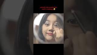 she is using her sister's makeup  #kdrama #shorts#youtube