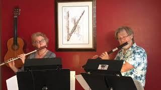 Vivaldi Flute Concerto No. 2 in D major, "Il Gardellino, 1st Movt., Bill and Beth Larsen, flutes