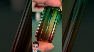 Absolute Stunner of A Tricolored Tourmaline from Paul Wild Gems! This Jewel is Perfection! #shorts