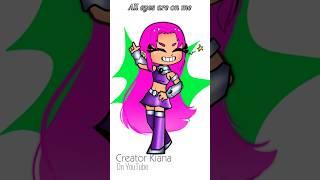 [  MINISKIRT ! ]Starfire ||GACHA Teen Titans GO! #gachatrend #edit #gacha #starfire #shorts #trend