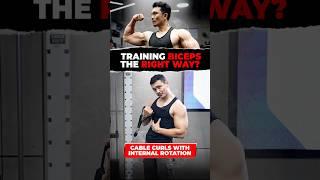  Internal rotation enhances contraction , adds tension at the top ⬆️ #jeetselal #bicepsworkout