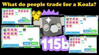 What do Players trade for an Exclusive Koala? || Robloxian Plays