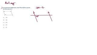 ACT.org Math Set 1, Question 9