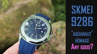 Skmei 9286 quartz watch review 'Aquanaut' homage #skmei #gedmislaguna