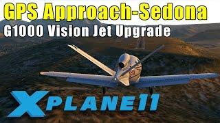 X-Plane 11: GPS Approach at Sedona in the Updated G1000 Vision Jet