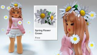 *HURRY* GET THIS *FREE* SPRING FLOWER CROWN in the MARKETPLACE on ROBLOX 