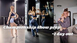 bodybuilding prep diaries: 1 day out!!!