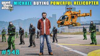 Michael Bought Powerful Helicopter For Bodyguards | Gta V Gameplay