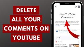 How to Delete All Your Comments on YouTube At Once in 2023 | Delete YouTube Comments