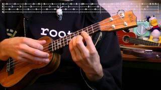 Skyrim theme - Sons of Skyrim ukulele tutorial (French with english subtitles)