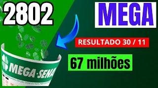 Mega-sena 2802-Resultado da Mega Sena de hoje Concurso 2802