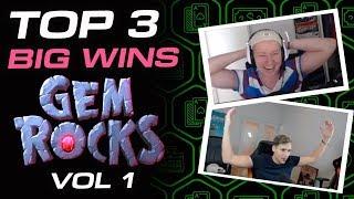 TOP 3 big wins on Gem Rocks online slot by Yggdrasil Gaming | Superior Gaming