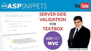 Server Side validation for TextBox in ASP.Net MVC