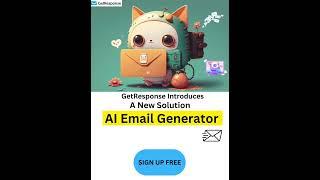 GetResponse introduces new solution that will revolutionize email marketing: an AI Email Generator.