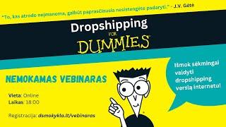 Nemokamas vebinaras: Dropshipping for dummies (dropshippingas pradedantiesiems)