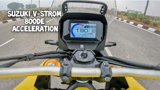 Suzuki V-Strom 800 DE 0-100 kmph ACCELERATION TESTED