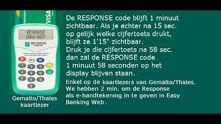 RESPONSE CODE LANGER TONEN OP KAARTLEZER BNP PARIBAS FORTIS 02 2024