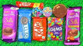 So many lot's of candies | satisfying mixing candy, dairy milk and kit kat chocolate video |