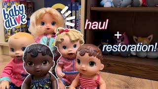 Used Baby Alive Doll Haul + Restoration! 