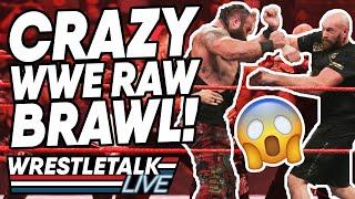 Tyson Fury Braun Strowman WWE Raw CRAZY BRAWL! WWE Raw Oct. 8, 2019 Review | WrestleTalk Live