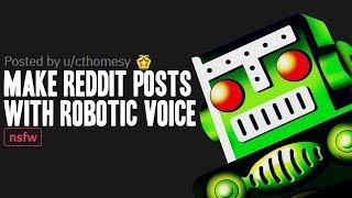 How to make REDDIT posts video with text to speech (Robotic Voice)