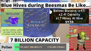 Blue Hives During Beesmas Be Like... (MEMES) - Roblox Bee Swarm Simulator